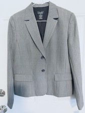 NWT Rafaella Womens Ladies GRAY Lined OFFICE Workwear Blazer Jacket SZ 10 Petite