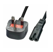 PS4 PS5 PS3 Power Cable Figure of 8 C7 Mains Lead 1.5m Metre IEC Lead 5 AMP