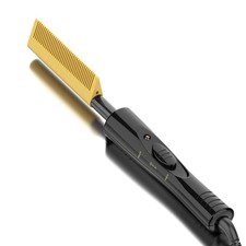 Electric Hot Comb for Wigs, 450 F Fast Heating Ceramic Straightening Comb, Dual