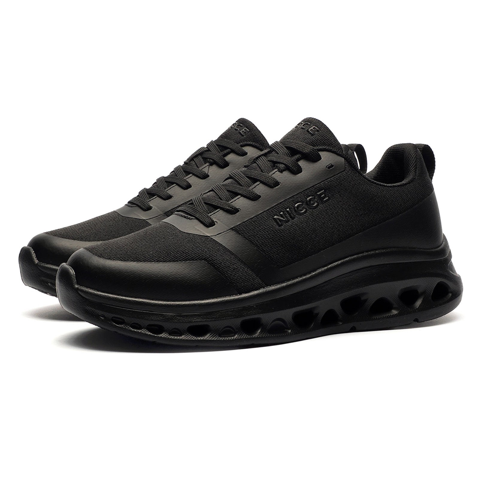NICCE Frantor Ultimate Mens Trainers Designer Casual Black Classic Sneakers