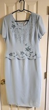 R M RICHARDS Beaded Bodice midi Dress women s size 12P Lined