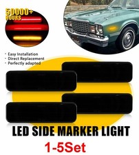 1-5set Front Rear Led Side Marker Light Bumper Lamp For 1971-1983 Dodge Charger