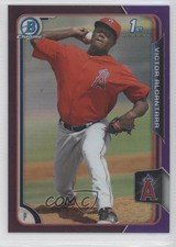 2015 Bowman Chrome Prospects Purple Refractor /250 Victor Alcantara #BCP128 1q8