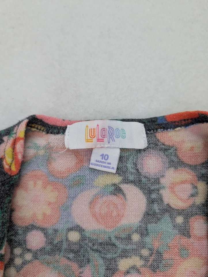 Suéter Cárdigan Plumero LuLaRoe Niña Talla 10 Sariah Floral Foto 4 de 4