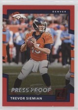 2017 Panini Donruss Press Proof Red Trevor Siemian #141 03rx