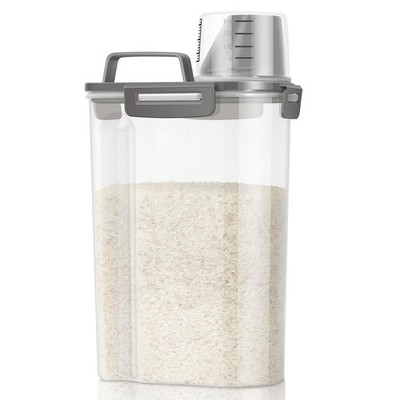 Rice Storage Container 3~5 lb, Cereal/Oatmeal/Flour Dispenser with Spout