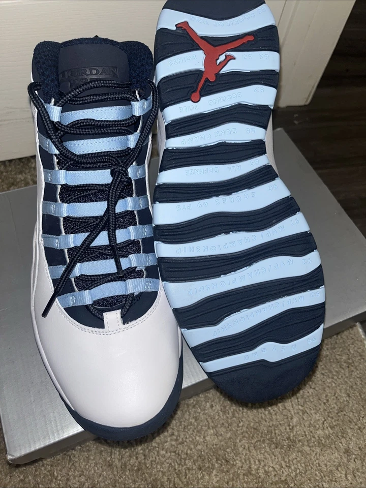 Tamanho 11 - Air Jordan 10 retrô 2005 azul gelo - Imagem 4 de 4