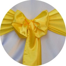 Satin Chair Sashes - Elegant Premium Quality 6 x 108 Inch - Perfect for Weddi...