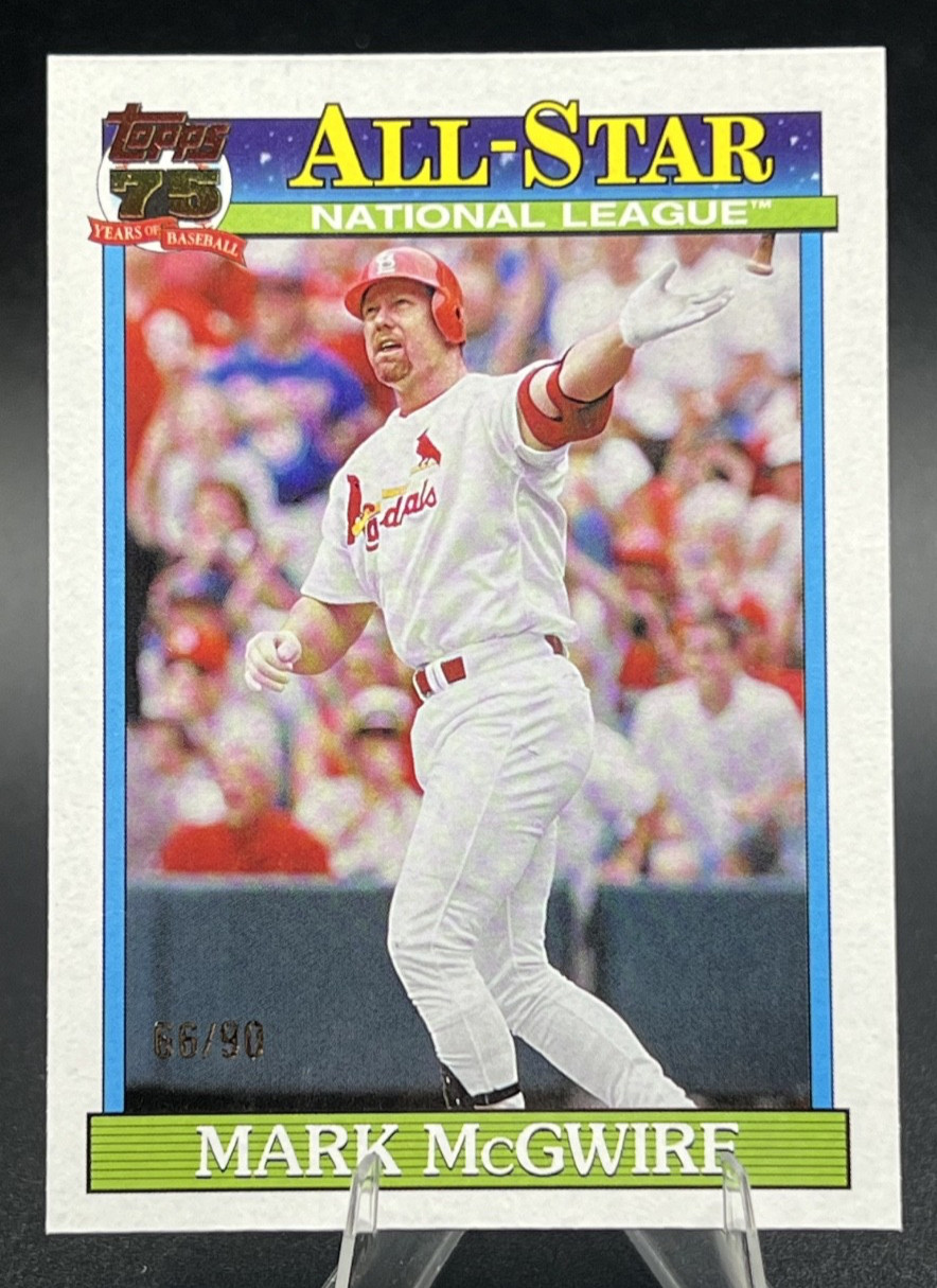 2026 Topps Series 2 Mark McGwire 75th All-Star Parallel Vintage Stock Card /90