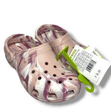 NEW Crocs Classic Pink Marbled Tie-Dye Clog Quartz/Multi Men's 4, Women's 6