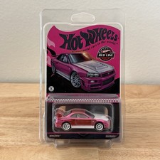 Hot Wheels 2023 Rlc Exclusive Pink Edition Nissan Skyline Gt-r R34 Bnr34 New Hot Wheels 2023 Rlc Exclusive Pink Edition Nissan Skyline Gt-r R34 Bnr34 New