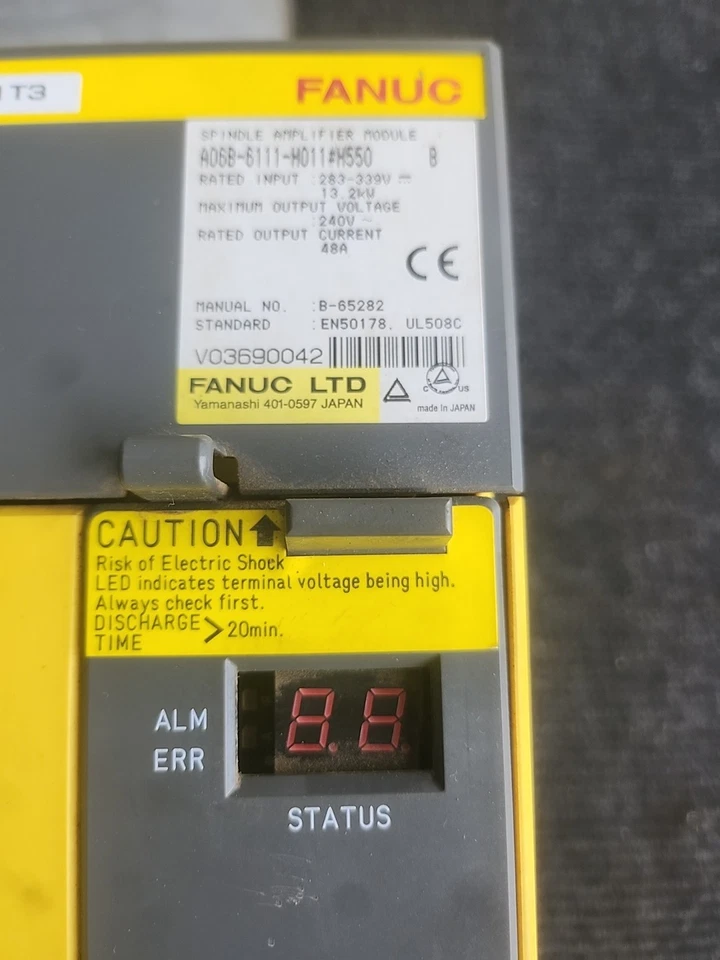 Módulo amplificador de husillo Fanuc A06B6111H011H550 B defectuoso G3D Foto 4 de 4