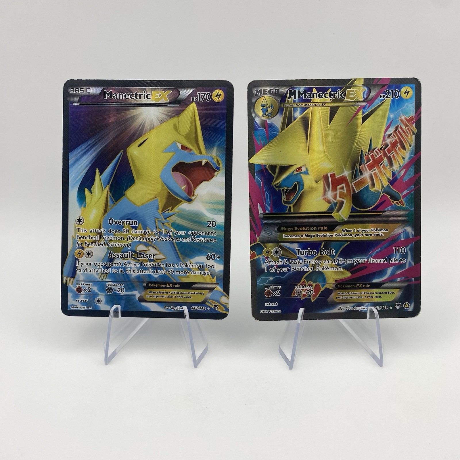 Manectric EX, Mega M Manectric EX, Pokémon Cards, Full Art