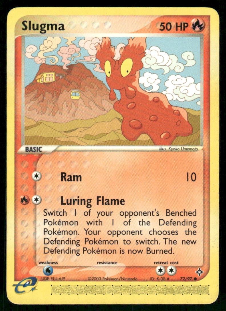 Slugma 72/97 Common Normal NM Pokemon Dragon