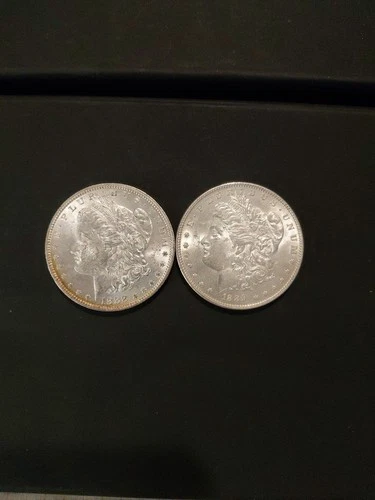 2 Morgan Silver Dollars  1888-O, 1889