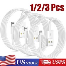 3PACK USB Data Fast Charger Cable Cord For Apple iPhone 5 6 7 8 X 11 12 14 MAX