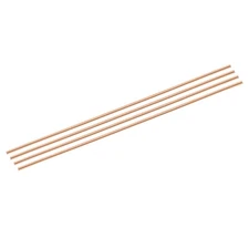 4 Pack Pure Copper Round Rod 3mm/1/8 ID 330mm/13 Inch L Solid Copper Lathe