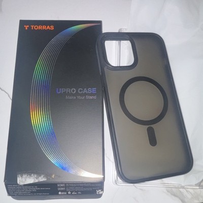 TORRAS Black Magnetic Wireless Charging Case For iPhone 15 Pro Max