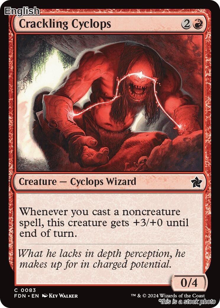Magic Crackling Cyclops 83 Common Foundations NM