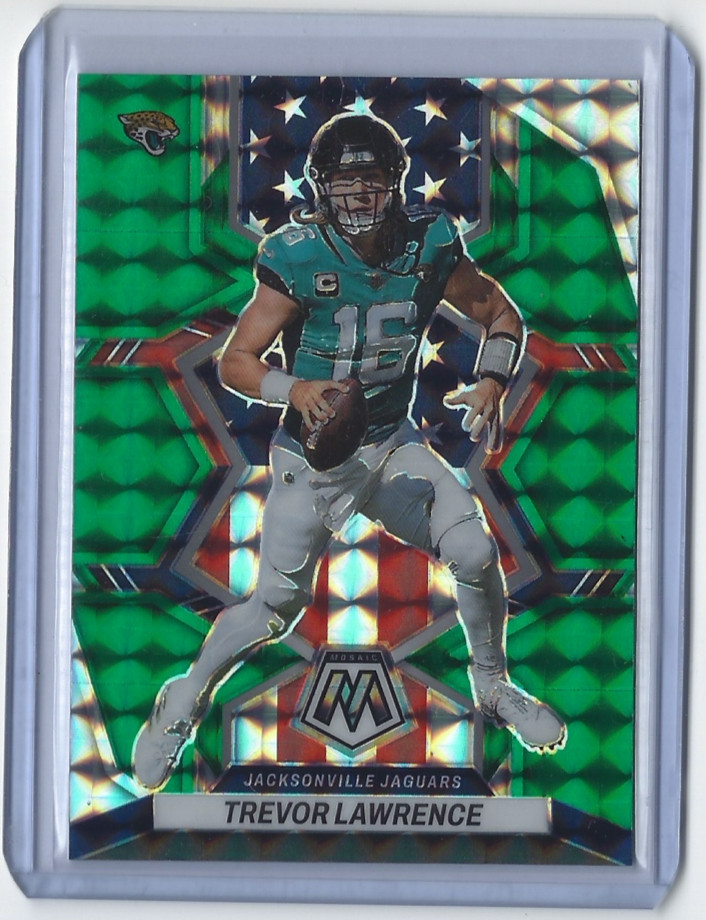 2022 Panini Mosaic - National Pride Trevor Lawrence #267 Green Mosaic Prizm