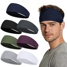 Sport Headbands Black White Army Green Dark Gray Blue Light Brown