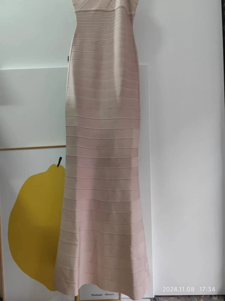 Maxi Vestido Herve Leger Lila Nuevo con Etiquetas Foto 4 de 4