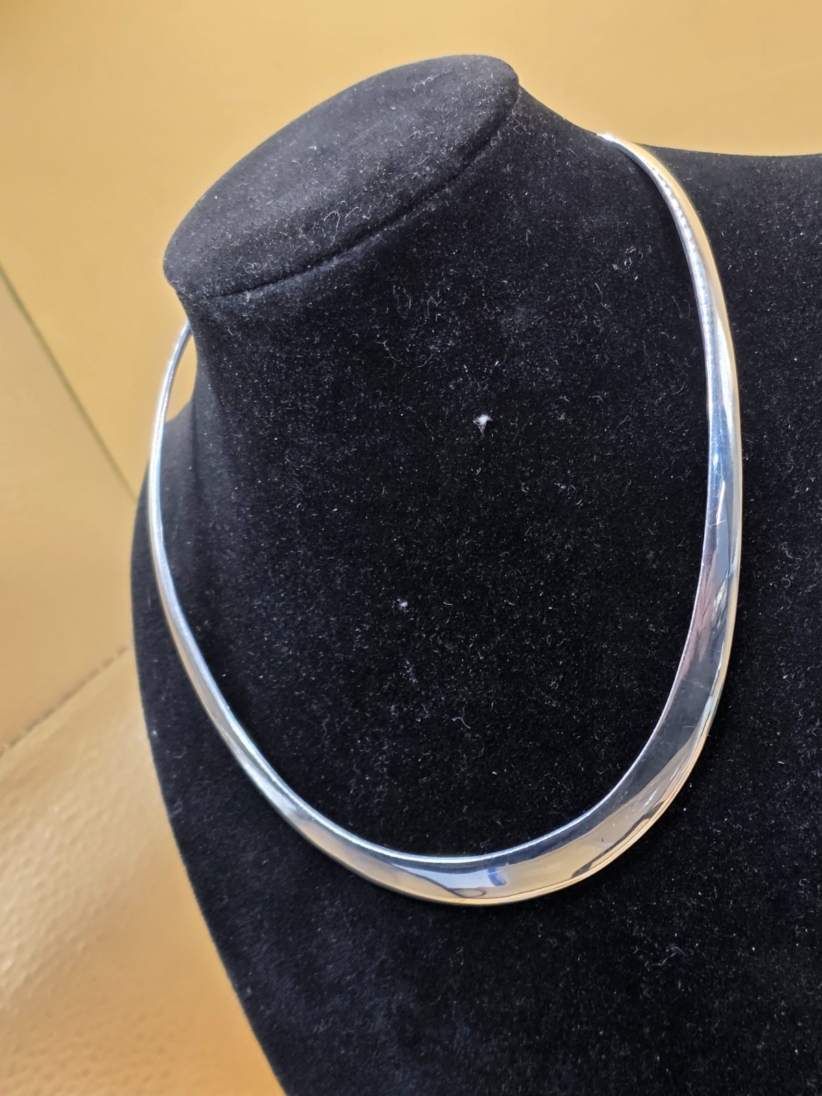 ss collar ring chocker solid Silver 16inch  1oz - image 7