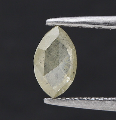 Loses Naturdiamant 0,52 ct Gelb Marquise Rose Cut für Anhänger