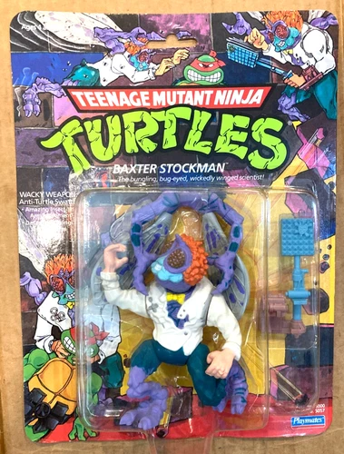 VTG.1989  TMNT Teenage Mutant Ninja BAXTER STOCKMAN PUNCHED NEW GRADEABLE