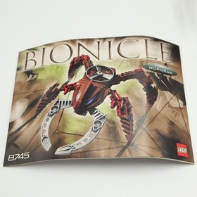 Lego Bionicle #8745 Visorak Roporak Complete W/Cainster, Manual & Both Discs