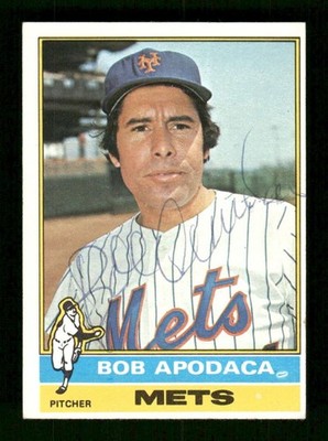 1976 Topps #16 Bob Apodaca  signed autograph VGEX to EX, bp EAA1 BXCP71