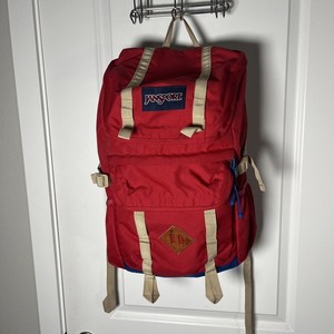 Jansport Classic "Javelina" Backpack W/ Laptop Compartment JS0A2T31 Red & Blue