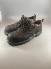 Dr. Martens Industrial STEEL TOE Mens10 Safety Boots LOW Brown F2413-11