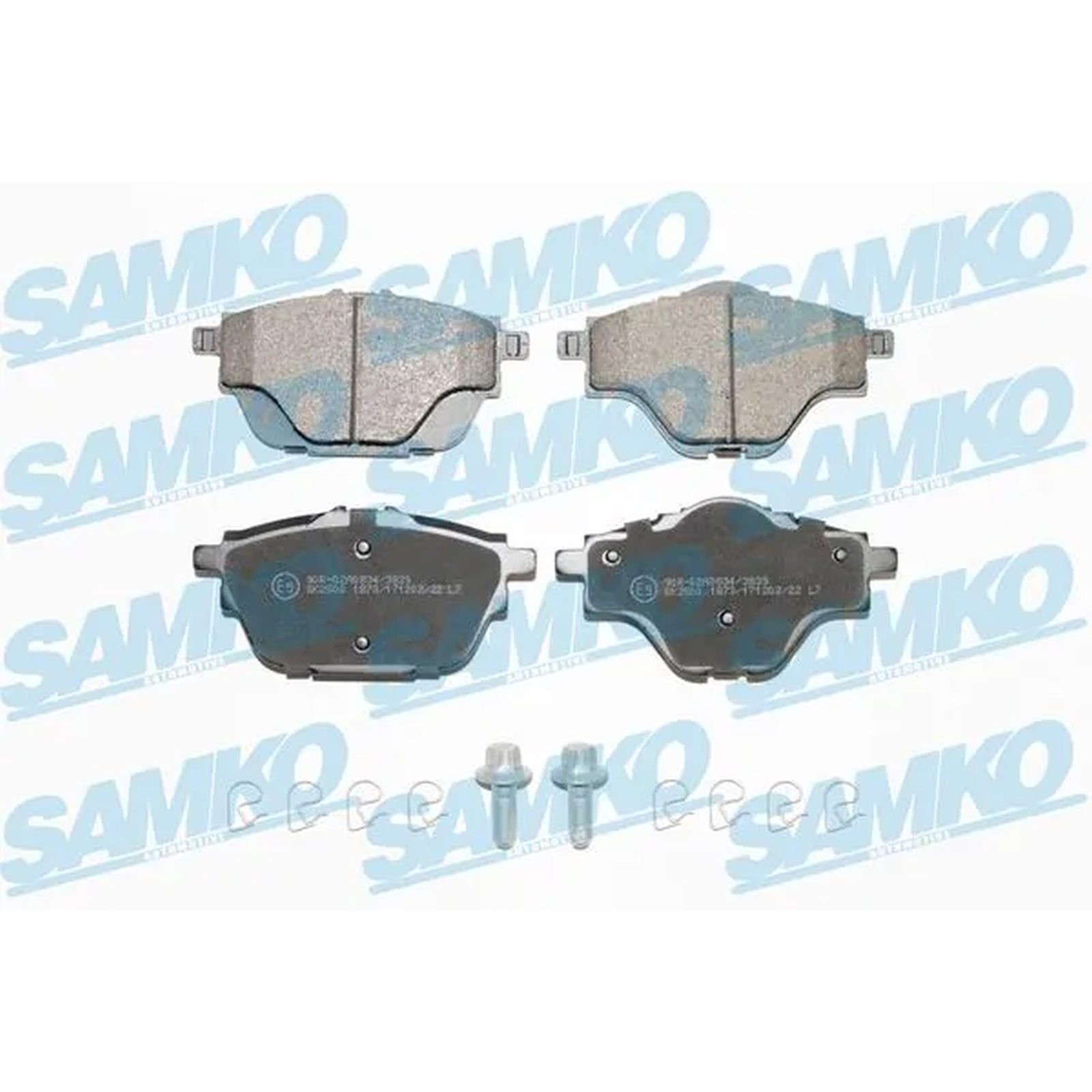 1x ORIGINAL® SAMKO Bremsbelagsatz, Scheibenbremse Hinten für Citroën C4