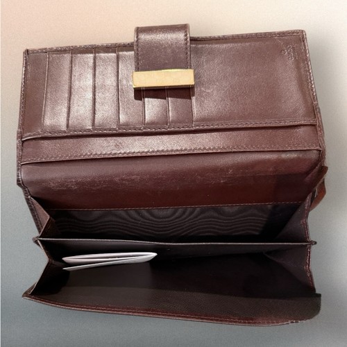GUCCI Authentic Leather Long Wallet Guccissima Dark Brown- Double Sided - Picture 6 of 22
