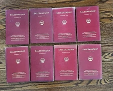Complete Set of 8 1932 SHELL GASOLINE SALESMANSHIP LASALLE Corp. Books