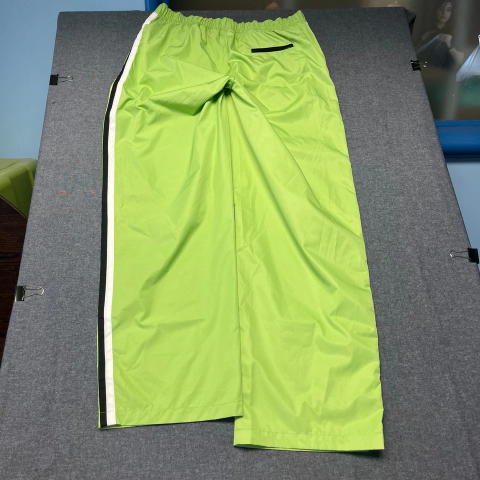 IZOD Womens Track Pants Size L Green Elastic Waist Straight Leg Athletic Striped - Image 2 of 4