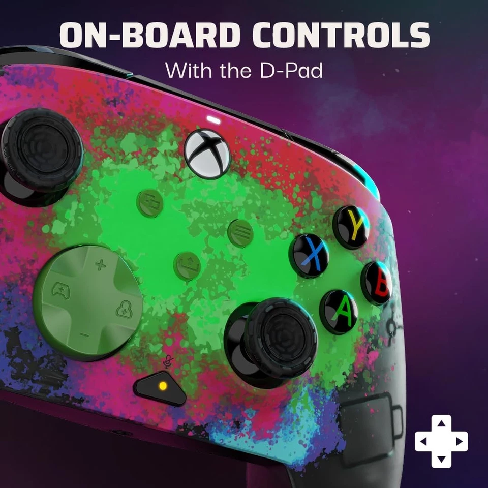 PDP Xbox REMATCH GLOW Wired controller - Space Dust - Image 3 of 4