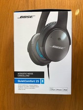 Bose QC25 QuietComfort 25 Acoustic Noise Cancelling Headphones Black, Wired