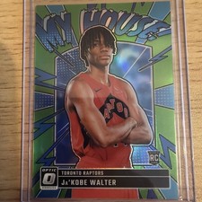 2024-25 Donruss Optic Ja'Kobe Walter Rookie My House Lime Green /199 Raptors #10