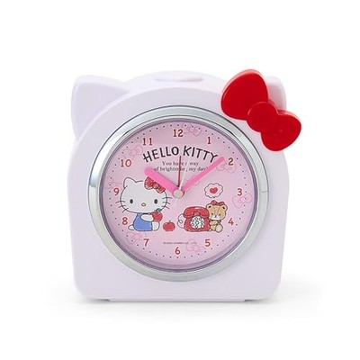 Sanrio Hello Kitty Wecker Licht Niedlich Rosa Tischuhr Japan 306649 Neu