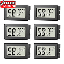 6 Pack Mini Hygrometer Indoor Humidity Meter, Small Digital Thermometer Humidity