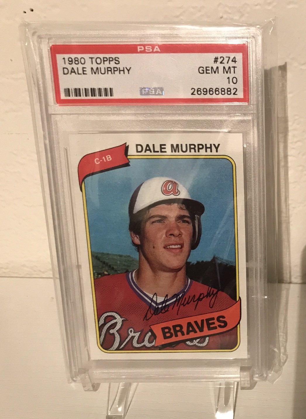 PSA 10- 1980 Topps Dale Murphy #274 - Atlanta Braves