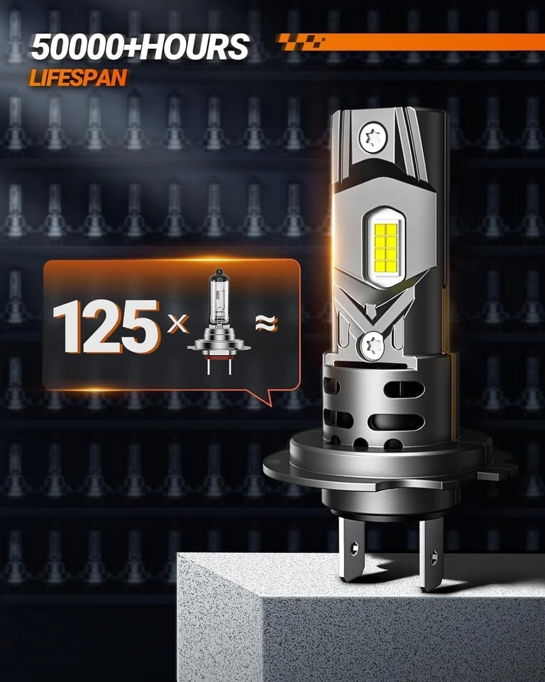 SEALIGHT H7 Bulbs 60000LM for ATVs & Powersports Wireless Fog Lights - Image 2 of 4