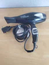 BaByliss PRO Titanium Blow Dryer 2 Speeds 3 Temperatures TESTED WORKS