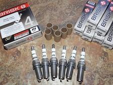 6x Candele di accensione BRISK P3 Iridium adatte a: Bmw X3 - 25i/28i/30i - 2.5/3.0 - 2006-2012