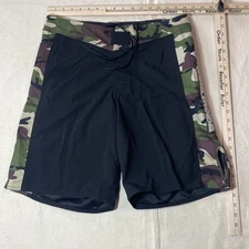 REVGEAR Shorts Mens Medium Black Camo Fighting Krav Maga Worldwide UFC MMA