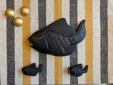 Miller Studio Black Matte Chalkware Wall Plaque Decor Set