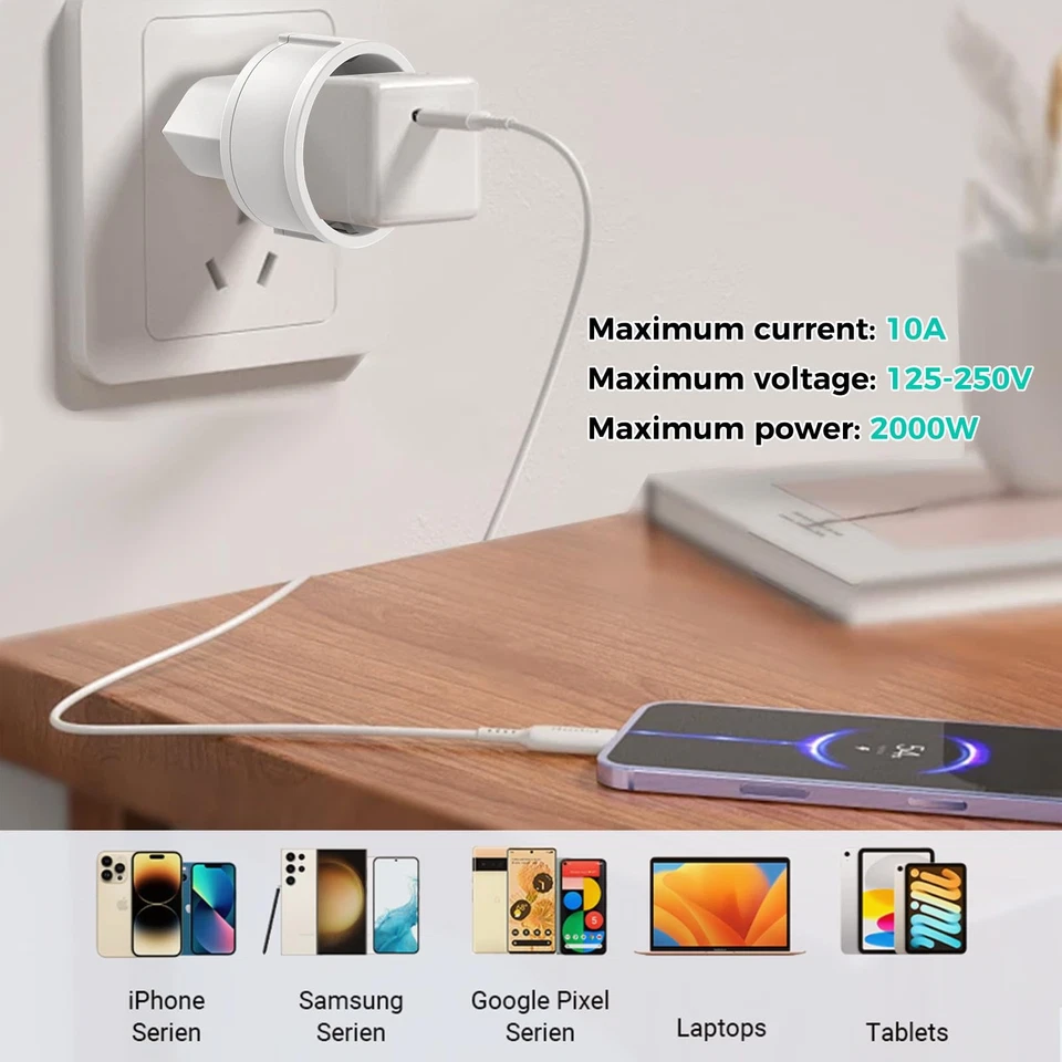 3 Stück Schweiz Reiseadapter Deutschland auf Schweiz Reiseadapter Schuko EU z... - Bild 4 von 4