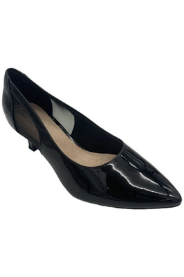 #ad #ad Clarks Women#x27;s Kepley Cora Mesh Cut Out Slip On Pump Black Patent $44.99